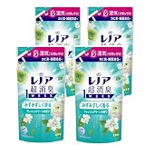 【まとめ買い】P&G レノア 超消臭1WEEK 柔軟剤 やさしく香る超消臭 フレッシュグリーンの香り 詰め替え 340ml (４袋)