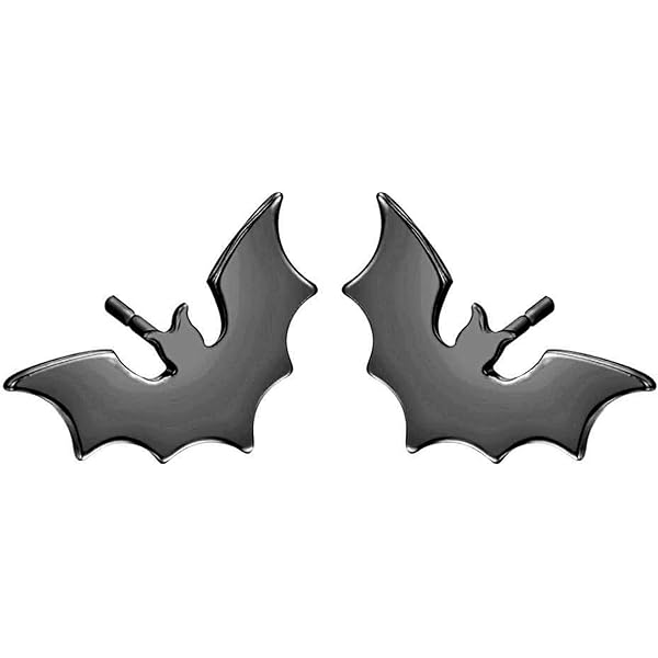 Amazon | ハロウィン コウモリ ゴシック イヤリング レディース
