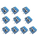 EasyWordMall 10×KF301-2P 2ピン プラグイン 端子 ブロック コネクタ 5.08mm ピッチ スルー ホール [並行輸入品]