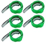 SEIKOH スリングベルト 5本セット 1m 幅50mm 使用荷重1600kg ナイロンスリング 吊上げ 牽引