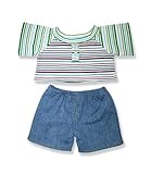Boys Stripe Top with pants Outfit Teddy Bear Clothes Fits Most 14 - 18 Build-a-bear Vermont Teddy Be