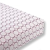SwaddleDesigns Cotton Crib Sheet, Made in USA, Premium Cotton Flannel, Very Berry Jewel Tone Mod Cir