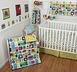 Sumersault 10 Piece Crib Bedding Set, Zoo Squares by Sumersault [並行輸入品]