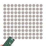 【AiYa】導電ゴム 導電性補修テープ – 4mm円形導電パッチ、アルミテープ、ゴムテープ、電子機器修理用 (100)