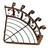 MIRACLE ガーデニングの幅を広げる 壁取付式 コーナーガーデニングラック (ブラウン) MC-KADORAKU-42-BR