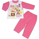 アンパンマン 　プリント裏起毛＆フリース 袖切替パジャマ （EA2368） (95ｃｍ, ピンク)