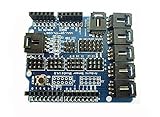 HiLetgo 電子ブロック Arduino UNO MEGA Duemilanoveセンサーシールド 専用センサー V4デジタル アナログ モジュール サーボモータ [並行輸入品]