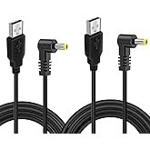 【2本セット】Panasonic 充電ケーブル PSP 充電器 L型DC充電ケーブル (DCジャック 外径：4.0mm/内径：1.7mm) PSP、パナソニックのポータブルナビ・ゴリラ、ビデオカメラ、ラジオ、リーベックスのワイヤレスチャイムに対応【1