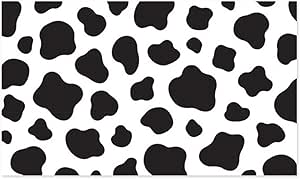 Amazon ケイ ララ 壁紙 シール はがせる のり付き ウシ柄の貼ってはがせる壁紙シール 幅50cm 10cm サンプルサイズ リメイクシート Y3 壁紙