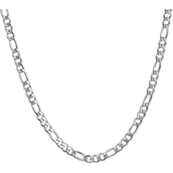 Amazon | [LUXSTAR] チェーン ネックレス フィガロチェーン