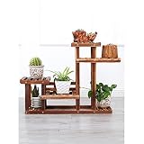 木製フラワーラック室内植物スタンド木製植物フラワーディスプレイスタンド木製ポットシェルフストレージラック屋外 (色 : B1)