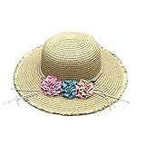 夏ビーチ帽子サンバイザーハットバケットSun Hat Straw Hat forプリンセス、# 05