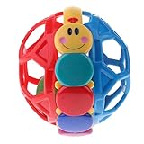 Jiliオンライン10 cm明るい色アインシュタインBendy Ballキッズ赤ちゃんHand Grasping Handbell Rattle開発hand-eye Coordination Toy