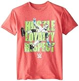 WWE Big Boys' John Cena T-Shirt Shirt Red Heather Medium/10/12 [並行輸入品]