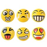 ocamo 24pcs絵文字面ソフトPU応力NovertyおもちゃBalls – 3インチ
