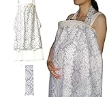 授乳ケープ ワイヤー入り ナーシングカバー [ 2in1 多機能 ] ベビーカー 蚊よけ メッシュ カバー 綿100%