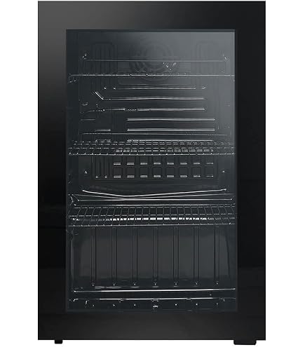 Amazon | Hijiru 4面ガラス冷蔵ショーケース100L/ブラック（ウツクシイ