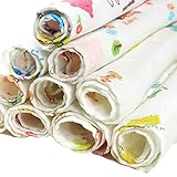 （ラブイン ファミリー）Loving family　ベビーガーゼハンカチ8枚セット　花プリント　綿100%　31*31cm