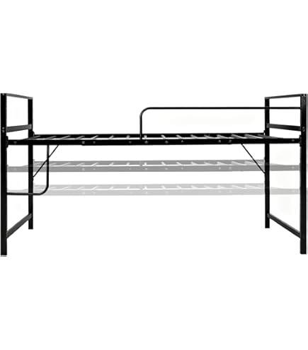 Amazon｜【高さ110cm・ロータイプ】シングル（S）ロフトベッド パイプ