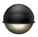 Paradise GL22658BK Low Voltage Metal 7-Watt Round Deck Light with 60-Watt Transformer, 6-Pack, Black