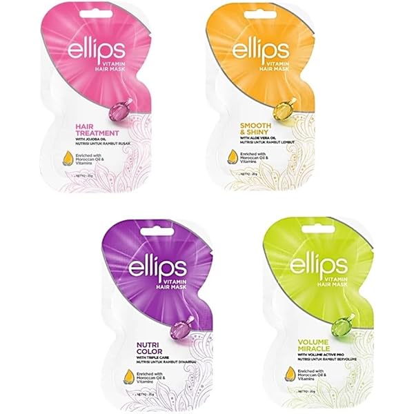 Amazon | ellips エリップス ビタミン ヘアマスク (ピンク