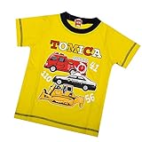 半袖Tシャツ トミカ TOMICA パトカー 消防車 ブルトーザー ミキサー車 子供用 キッズ ベビー fo-ht05 90 E柄