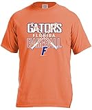 NCAA Florida Gators Baseball Bats半袖快適カラーTシャツ、スモール、Burntオレンジ
