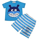 アンパンマン Tシャツ&ハーフパンツ パジャマ キッズ 女の子 男の子 ガールズ ボーイズ fo-ha2616 90cm サックス