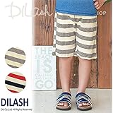(ディラッシュ) DILASHボーダー天竺ハーフパンツ（４．５分丈）/夏 120 グレー