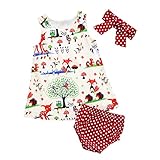 sakulala ベビー　ワンピース 下着 ヘアバンド付き 3点セット 夏 水玉 蝶結び 袖なし 子供服