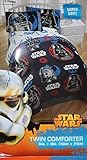 Star Wars Darth Vader & R2-D2 Super Soft Twin Comforter - 64" x 86" - 100% Polyester [並行輸入品]