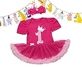 （(トレテゾーリ)tre tesori 今日は私が主役！ お誕生日 ケーキ バースデー ロンパース 出産祝い 女の子 子供ドレス セット no1L