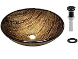 p236ガラスVesselバンドルIncludes pvpud Drain ( PSRシンクリングも必要な場合でアンティークブロンズ