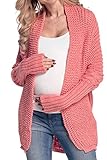 Zeta Villeレディース妊娠マタニティChunkyニットカーディガンセーター329 C US サイズ: M カラー: オレンジ