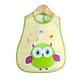 防水漫画赤ちゃんよだれかけ唾タオル漫画餌バンダナ,0-3 年 (フクロウ)