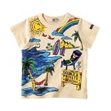 ダブルB(mikihouse) リゾートプリント半袖Ｔシャツ（62-5208-975） 100cm アイボリー（31）