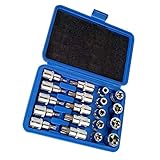 F Fityle 1/2パワーナットドライバドリルビット　六角シャンクアダプタ　ソケットセット　19ピース　耐久性