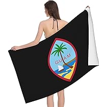 Amazon｜シール・オブ・グアム ビーチタオル 吸収性バスルーム