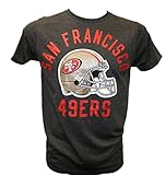 NFL San Francisco 49ers太字ヘルメットTシャツ、チャコール、大
