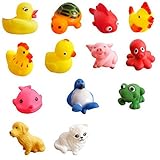 Refaxi 13 x動物キッズおもちゃソフトラバーフロートスクイズサウンドベビーウォッシュバスPlay New