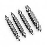 Xiton ネジ外し なめたネジはずしビット なめたネジ 壊れたネジを簡単に取り外せる ネジ抽出ドリルセット 潰れネジやナメたボルト対策 4本セット