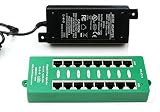 PoE Texas AT-8-48v60w | 8 Port Gigabit 802.3af Power Over Ethernet Injector | with 48 Volt 60 Watt Power Supply