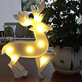 Elk夜ライトLED、子夜ランプ、ベビーNurseryランプベッドルームライト