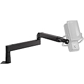 Elgato Wave Mic Arm LP – Low Profile Swivel Boom, Hidden Cable Channels, All-Metal, Versatile Desk Clamp, 1/4“-3/8“-5/8“ Mic 