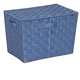 共栄 KYOEI カラーバスケット フタ付 深型 幅38×奥行26×高さ26cm カラーボックス 荷物置き カバン置き 収納ボックス インナーボックス コーンフラワーブルー