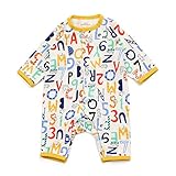 baby ampersand カラフルロゴ柄カバーオール　キナリ　60cm