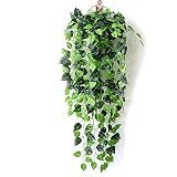 葉 人工 ポトス 藤 観葉植物 壁掛 インテリア アンティーク フェイクグリーン 90cm 1本入り