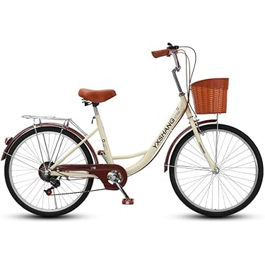 【リサイクルショップどりーむ天保山店】●462●　自転車　ママチャリ　カゴ付き　美品　白with茶　ベル付き　ライト付き　26インチ　15063SA　 ママチャリ 自転車 シティサイクル じてんしゃ」の人気商品一覧 | 安い