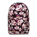 Loungefly Cheshire Face Backpack (Black/Pink) [並行輸入品]