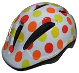 今月は収納バッグプレゼント　こども用　自転車ヘルメット　CH-2水玉オレンジ